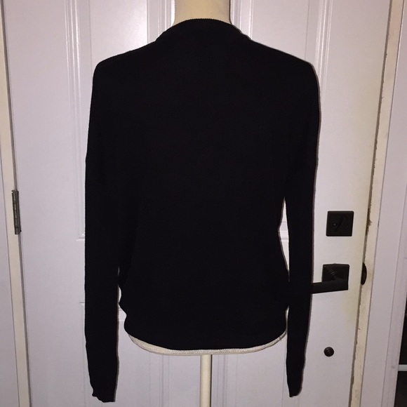 Buffalo David Bitton Ronda Metal Pullover Black Sweater Size Small - Picture 10 of 13